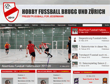 Tablet Screenshot of hobby-fussball-zuerich.org